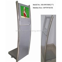 17" Lcd Media Players for Advertising with 1.48m Hight Ground Stand
