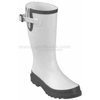Rubber Boots rain boots(BT-17 white)