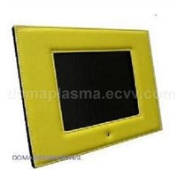 10.4" Digital Photo Album w/ Yellow Leather Frame and 512MB Built-in Flash Memory