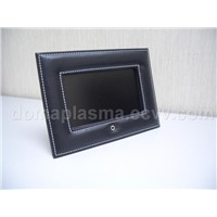 7" Digital Photo Frame w/ Black Leather Frame