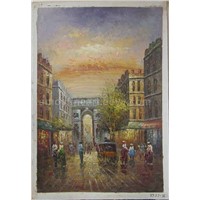 Oil Painting - Street Scene