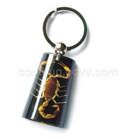 insect amber jewelry key chain