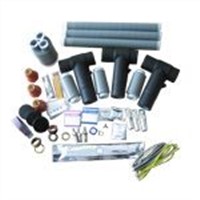 Cold shrinkable termination kit and straight jiont