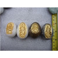 Engraved Buddha Eggs Stones