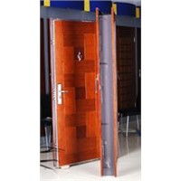 adjustable frame exterior steel-wooden armoured strong doors