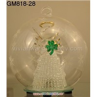 150mm glass ball with LED light