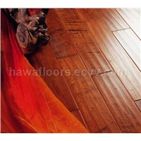 Engineered maple distressed flooring