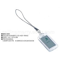 solar power LCD key chain