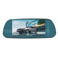 Car Rear View Mirror LCD Monitor With 6-inch TFT Touch Screen, Suitable for Parking Sensor