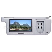 7&amp;quot; Car Sun Visor Multimedia player(Built-in USB port, SD slot, and slot for iPod