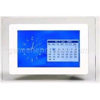 7" Digital Photo Frame (Clock+alarm+calendar+128M Flash)