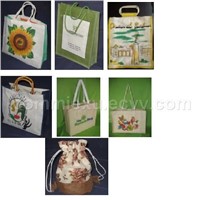 laminated hemp bag jute bag custom bag designer bag