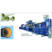 PE/PVC double wall Corrugated Pipe Production Line