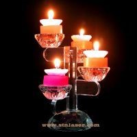 crystal candle holder/candlestick