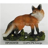 polyresin animal statue of fox