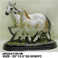 resin animal statue of horse