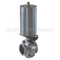 Pneumatic butterfly valve