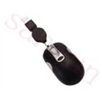 Retractable wired optical mouse