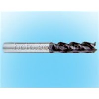 Solid carbide end mill with 3-flute
