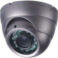 Sharp 1/4-inch Color CCD Manual P/T IR Dome Camera with 12V Voltage