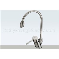 Single lever kitchen faucet swan