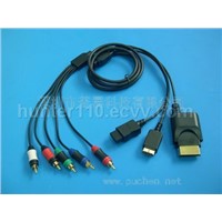 3 in 1 Component Cable for PS3/Wii/XBOX360