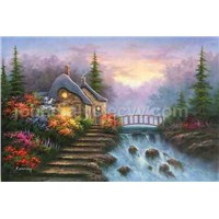 Cottages art oil painting sale