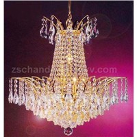 Large crystal chandelier