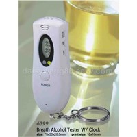 breath alcohol tester w/clock