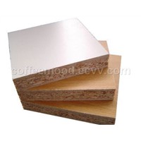 Melamine particle boards