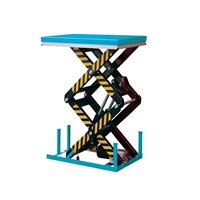 Double scissor lift table