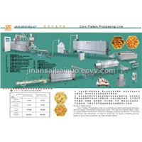 Toasted corn flakes processing line