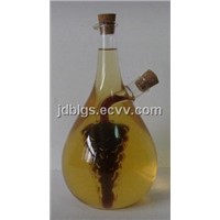 Glass bottle-oil and vinegar