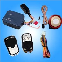 One way motorcycle alarm with remote starter and cut off engine