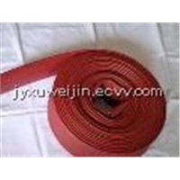 Rubber covered fire hose