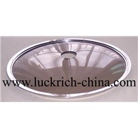Toughened Glass Lid (P-type, Low-dome in brown color)