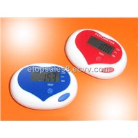 heart shaped pedometer ,pedometer,single function pedometer,digital pedometer ,step counter