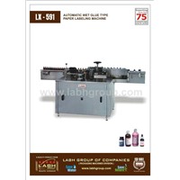 Automatic wet glue type paper labeling machine