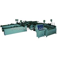 Automatic coat paint machine on fringe of flooring