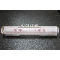 High precision glass tubular spirit level vial