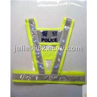 LED safety vest, reflective safety kit