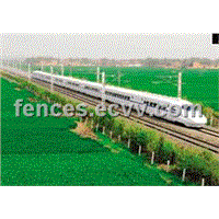 Railway frame fence