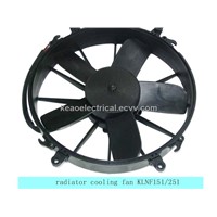 Radiator fan for auto air conditioner system