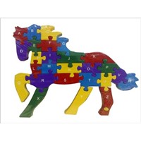 Jigsaw Puzzle - Alphabet Horse