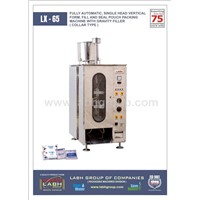 Automatic single head vertical form fill and seal pouch packing machine with gravity filler (Model L