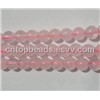 Loose beads--rose quartz glass beads