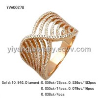 18K Ring with Diamond (YVA00278)
