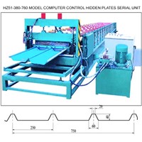 Hidden plates forming machine