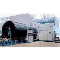 Winding pipe extrusion line