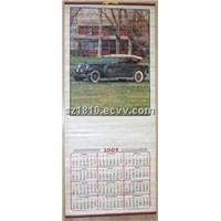 wooden wallscroll calendar/poster